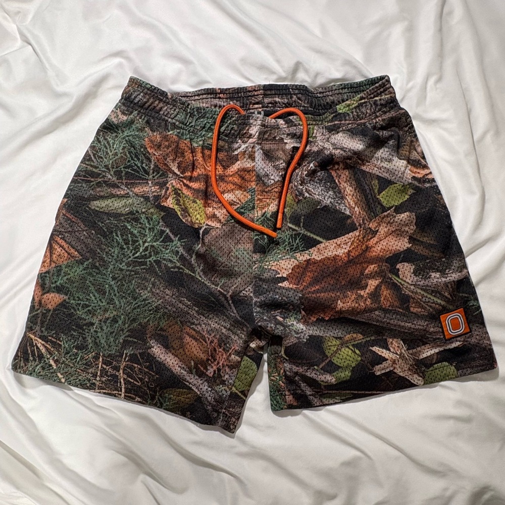 Overtime Can't See Me Shorts Mens Mesh Basketball Shorts Real Tree Camo Large